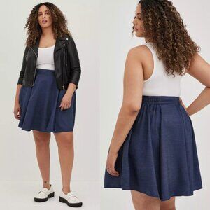 torrid Navy Blue A-Line Skirt